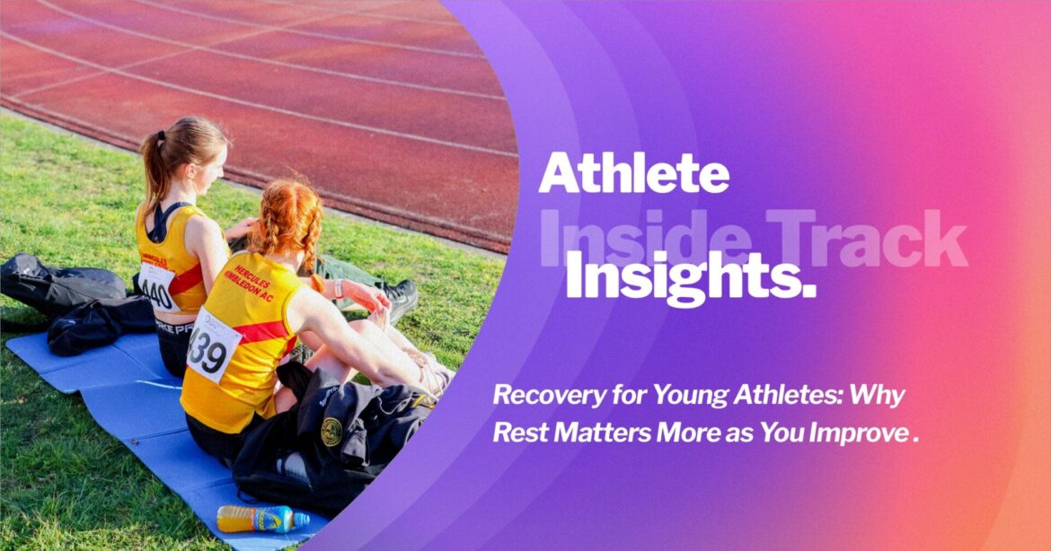 Young athlete resting after training, illustrating the importance of recovery for young athletes