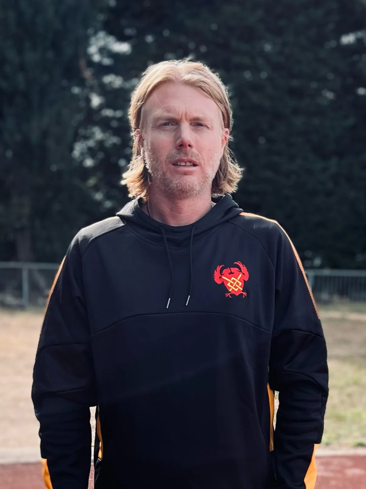 SpeedPro head coach Bjorn Jansen at the track in Wimbledon