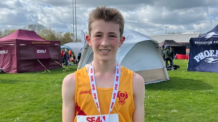 SpeedPro athlete with his medal at the SEAA Championships