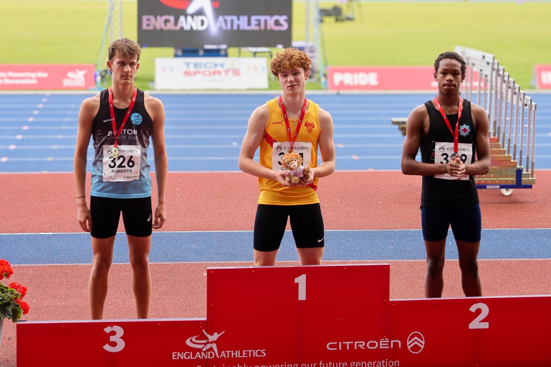 Tommaso Crosara claims the U15 300m national title just four weeks after winning the English Schools crown.