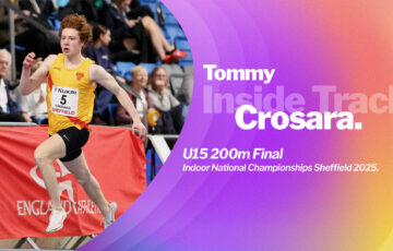 Tommy stormed to the U15 200m final
