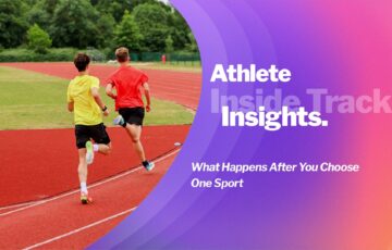 Young athlete training on a track, representing the decision of choosing one sport to focus on