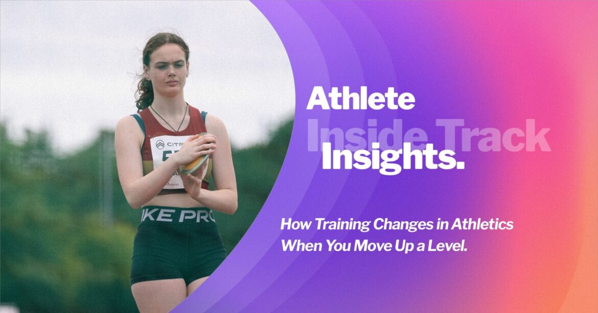 inside-athlete-26-18@1x Athlete training on a track at a higher-level competition, representing how training changes in athletics as you progress