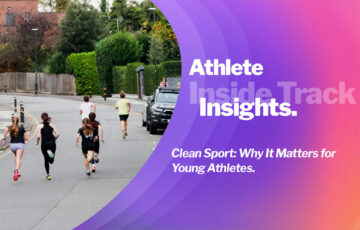 Young athletics competitors are training on the track, representing clean sport values and fair competition.