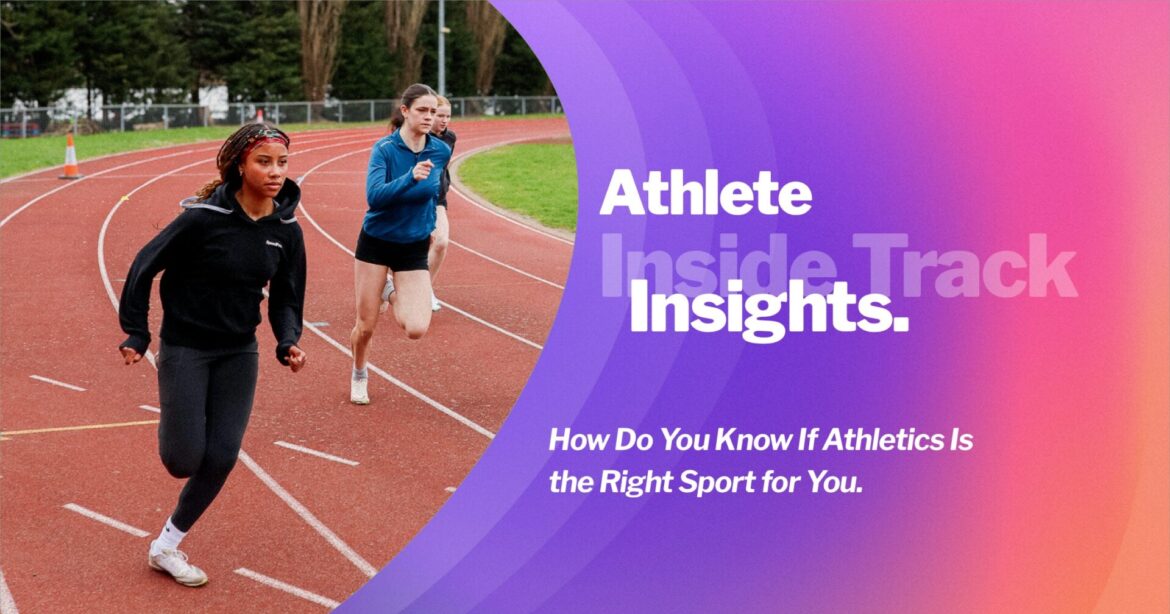 Young athlete sprinting on a track during training while exploring athletics as their sport. {{brizy_dc_image_alt entityId=