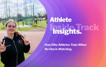 Young athlete training alone on a track, representing the unseen work behind elite performance.