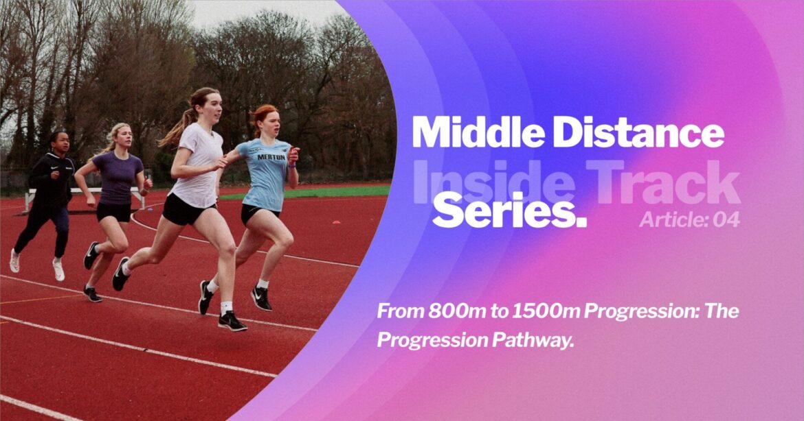 SpeedPro middle-distance athletes training over mixed 800m and 1500m pace reps at Wimbledon Park.