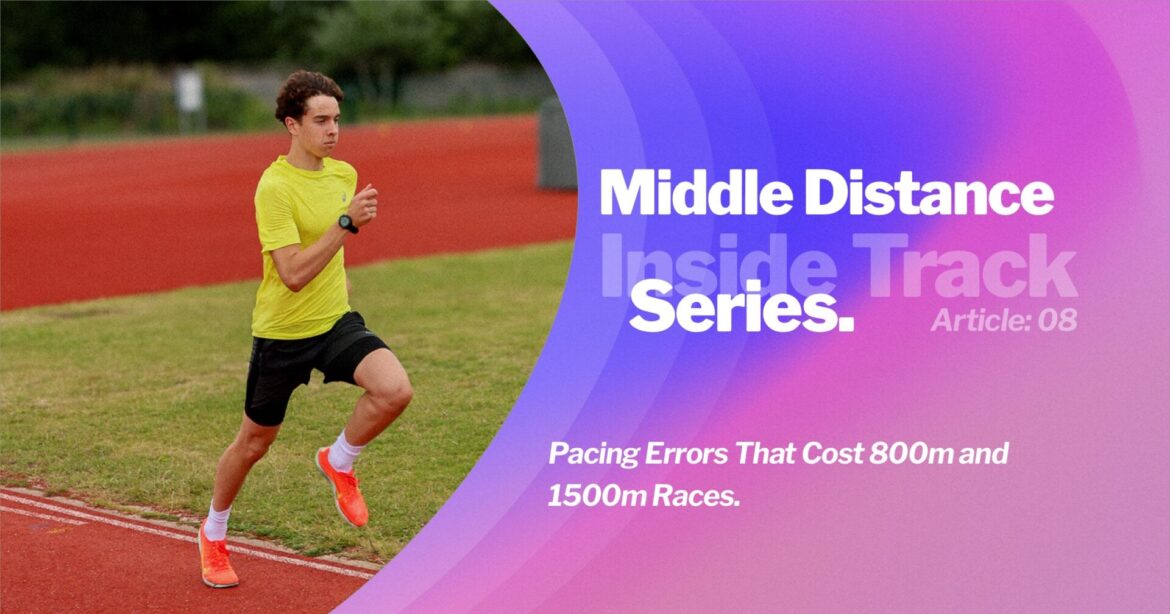 inside-outdoor-series-26-18@1x A middle-distance athlete struggling in the final straight, illustrating the consequences of pacing errors in middle-distance racing.